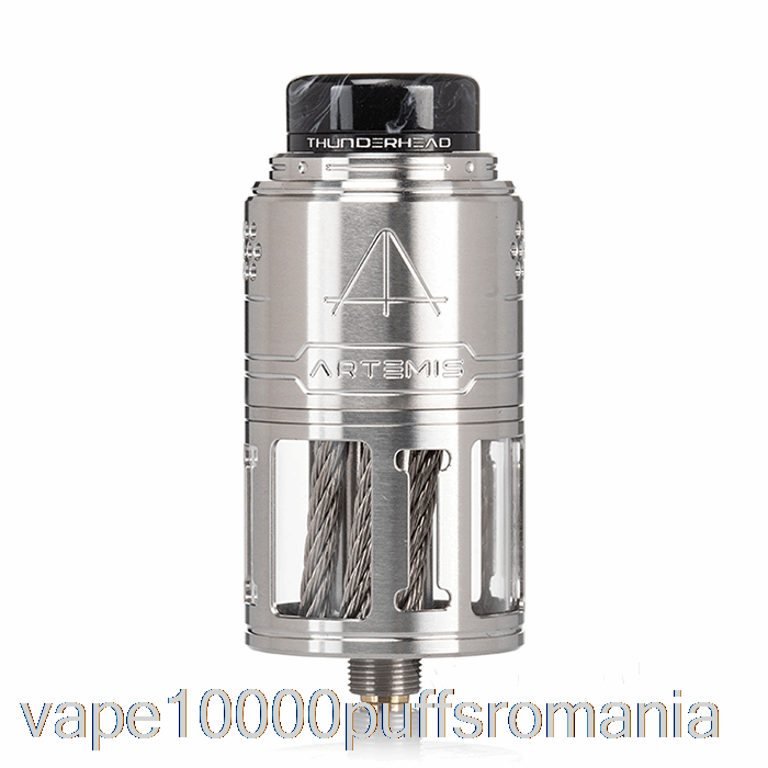 Vape Romania Thunderhead Creations Artemis V2 Top Coiler 25mm Rdta Silver